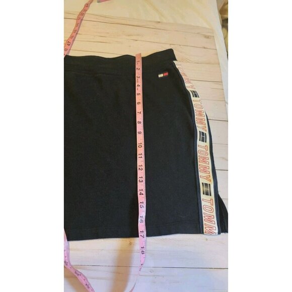 Tommy Hilfiger Sport Mini Skirt Black Womens Large Pickleball Tennis Casual Y2K - Picture 6 of 6